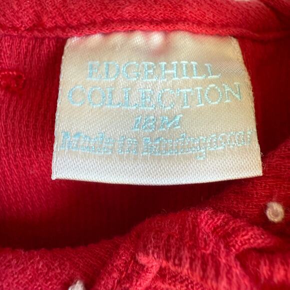 Edgehill Collection Smocked Red Dress & Bloomers 18 Months - Picture 7 of 15